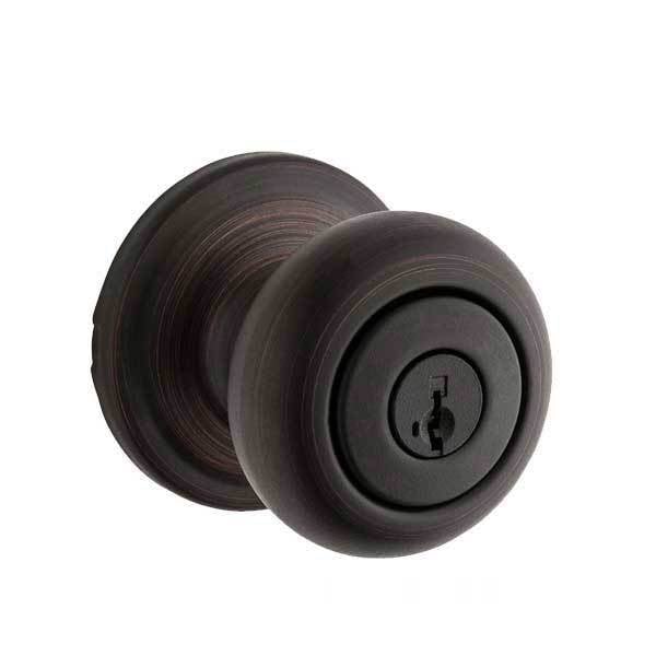Kwikset Hancock UL Entry Door Knob with Round Rose / Venetian Bronze / with SmartKey Technology KWS-745H-11P-SMT-23 - main